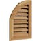 Ekena Millwork Quarter Round Top Left Functional Western Red Cedar Gable Vnt w/1" x 4" Flat Trim Frame, 06"W x 34"H GVWQL06X3401RFUWR - alternate 3